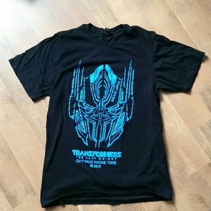 The Concert Tee Transformers The Last Knight Black Short Sleeve Shirt Size Small
